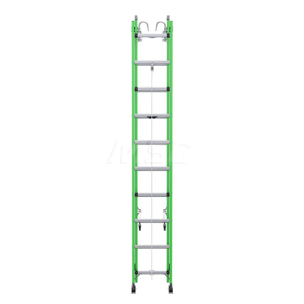 Extension Ladders; Type: Extension Ladder; Material: Fiberglass; Working Length: 21 Feet; Load Capacity (Lb.): 375; Extended Ladder Height: 24; Step Material: Aluminum; Step Ladder Height: 21.25; Overall Depth: 6 in; Number Of Steps: 28; Ladder Rating: Ty