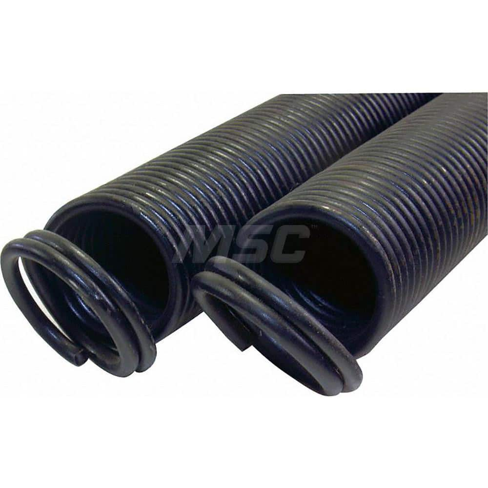 Garage Door Hardware; Type: Garage Door Extension spring; For Use With: 8' Residential Door; Material: Steel; Hardware Diameter: .175; Spring Length: 27; Color: Brown; Includes: Dasma Color Brown, Doors up to 160 lbs; Color: Brown; For Use With: 8' Reside