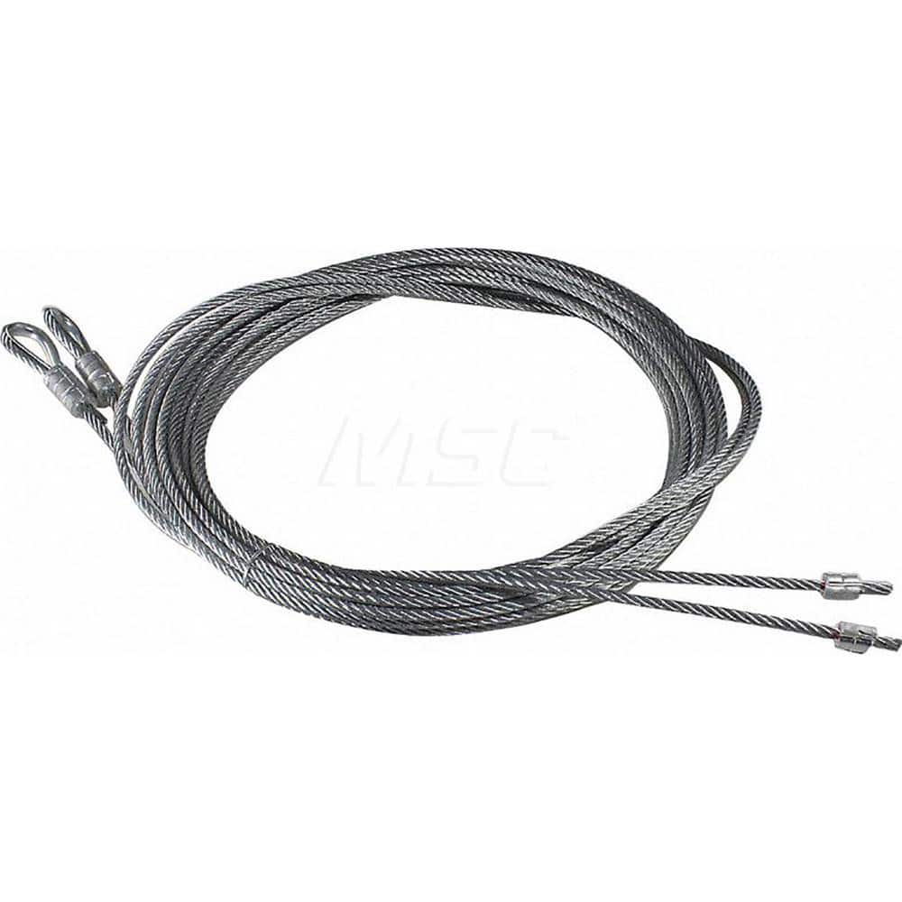 Garage Door Hardware; Type: Garage Door Cable Assembly, Spring Lift; For Use With: Commercial Doors; Material: Steel; Hardware Diameter: .125; Overall Length: 140.00; Includes: Thimble; Length (Inch): 140.00; For Use With: Commercial Doors; Hardware Type: