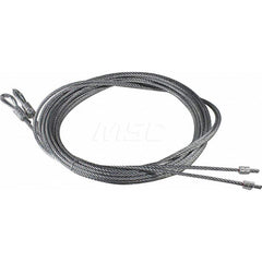 Garage Door Hardware; Type: Garage Door Cable Assembly, Spring Lift; For Use With: Commercial Doors; Material: Steel; Hardware Diameter: .125; Overall Length: 140.00; Includes: Thimble; Length (Inch): 140.00; For Use With: Commercial Doors; Hardware Type: