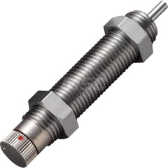 Standard-Duty Shock Absorber: 3.5 mm Rod Dia, 19.6 mm OD, 10 mm Stroke, M14 x 1.5 Thread 80 mm OAL, 9.8 lb Force