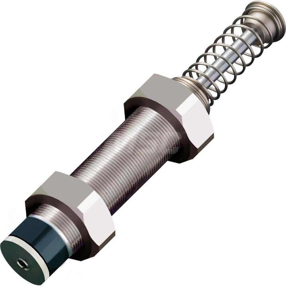 Standard-Duty Shock Absorber: 12 mm Rod Dia, 66 mm OD, 80 mm Stroke, M42 x 1.5 Thread 302.5 mm OAL, 98 lb Force