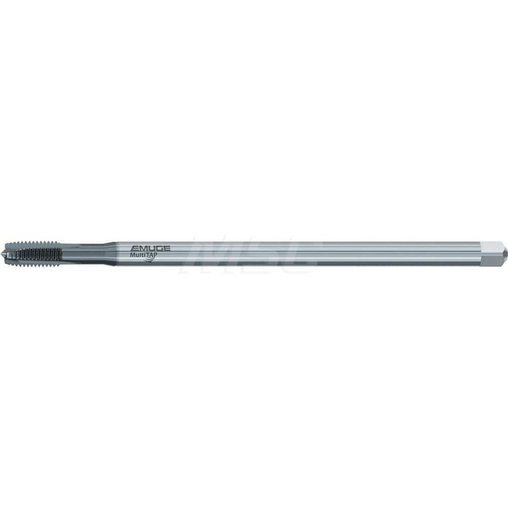 Extension Tap: 1/4-20, 3 Flutes, TiCN Finish, Cobalt, Long Reach 4-5 P, 6.3″ OAL, 0.669″ Thread Length, 2B & 3B Class of Fit