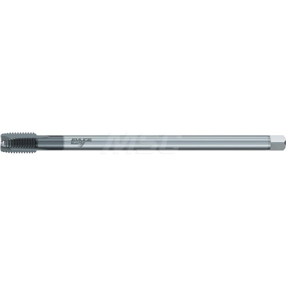 Extension Tap: M18 x 2.5, 3 Flutes, TiCN Finish, Cobalt, Long Reach 4-5 P, 30″ Thread Length, 6H Class of Fit