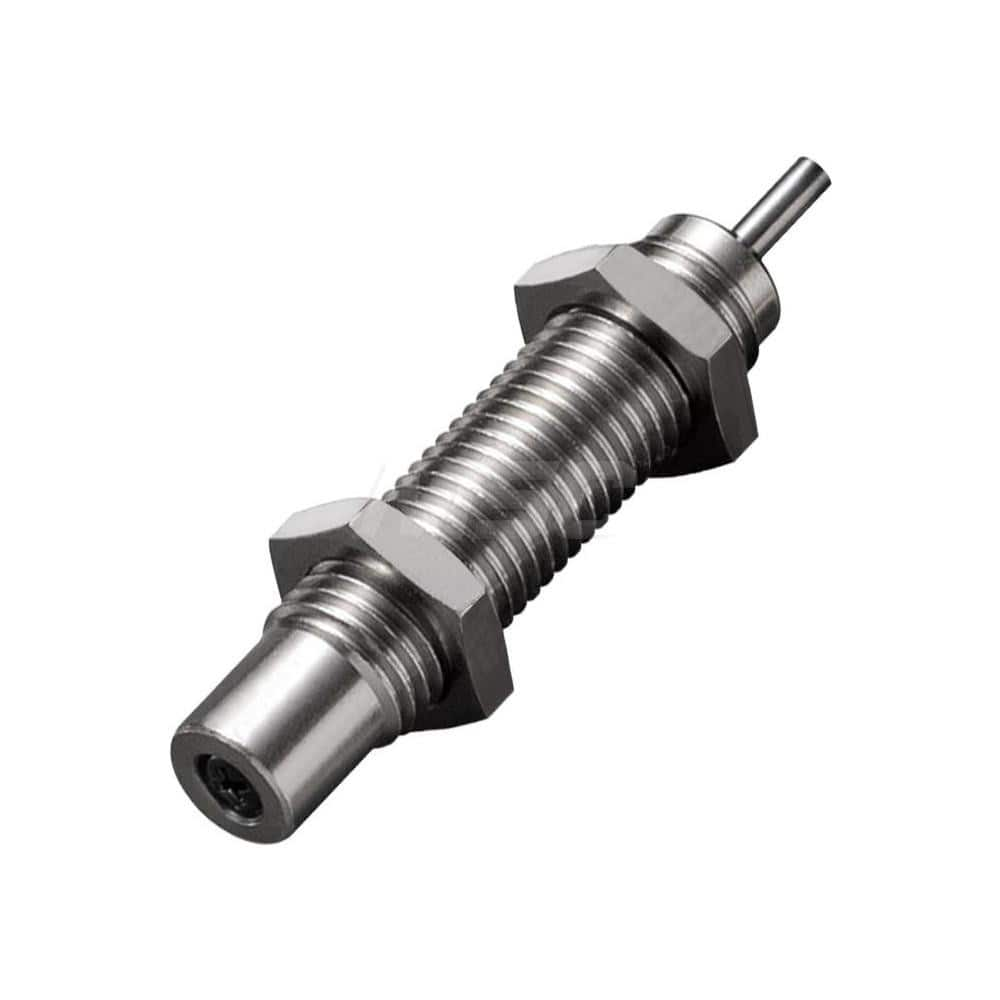 Standard-Duty Shock Absorber: 1.8 mm Rod Dia, 9.2 mm OD, 4 mm Stroke, M6 x 0.75 Thread 29 mm OAL, 3 lb Force