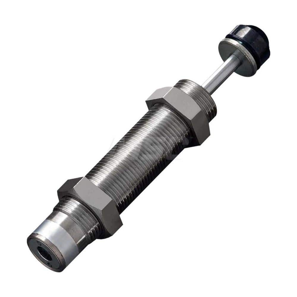 Standard-Duty Shock Absorber: 6 mm Rod Dia, 27.7 mm OD, 22 mm Stroke, M20 x 1.5 Thread 126.5 mm OAL, 39.2 lb Force