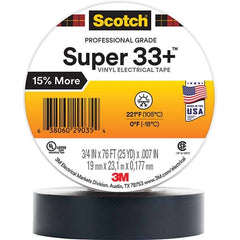 3M - Electrical Tape Width (Inch): 0.75 Length Range: 20" and Larger - Makers Industrial Supply