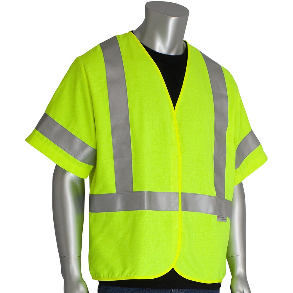 PIP - High Visibility Vests Vest Style: General Purpose Vest Type: Flame Resistant; Hi Visibility - Makers Industrial Supply