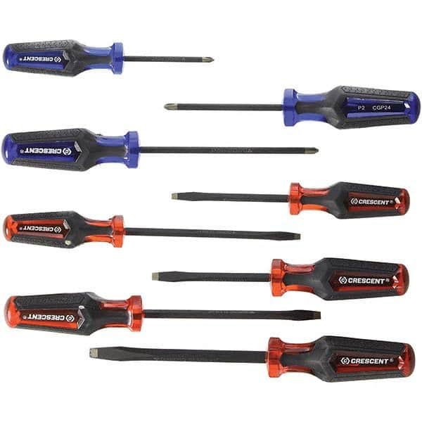 Crescent - Screwdriver Sets Screwdriver Types Included: Phillips; Slotted Number of Pieces: 8 - Makers Industrial Supply