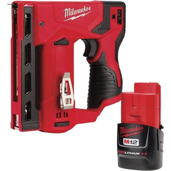 Milwaukee Tool - Staplers & Staple Guns Type: Crown Stapler Type of Power: Battery - Makers Industrial Supply