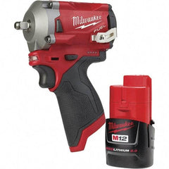 Milwaukee Tool - Cordless Impact Wrenches & Ratchets Voltage: 12.0 Drive Size (Inch): 3/8 - Makers Industrial Supply