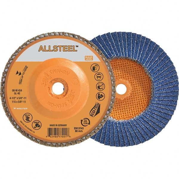 WALTER Surface Technologies - Flap Discs Abrasive Type: Coated Flap Disc Type: Type 27 - Makers Industrial Supply