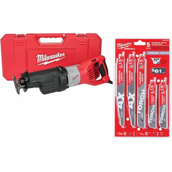 Milwaukee Tool - Electric Reciprocating Saws Amperage: 15.00 Strokes per Minute: 2800 - Makers Industrial Supply