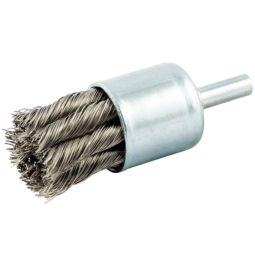 Norton - End Brushes Brush Diameter (Inch): 1 Fill Material: Stainless Steel - Makers Industrial Supply