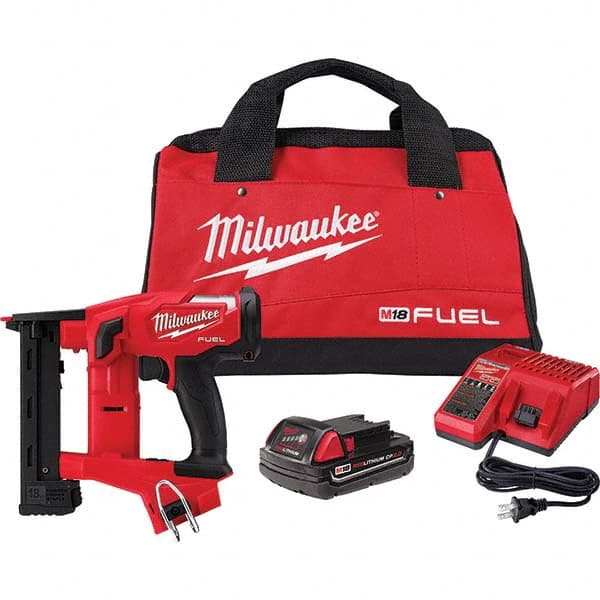 Milwaukee Tool - Staplers & Staple Guns Type: Crown Stapler Type of Power: Battery - Makers Industrial Supply