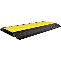 Powerhouse - On Floor Cable Covers Cover Material: Polyethylene Number of Channels: 5 - Makers Industrial Supply