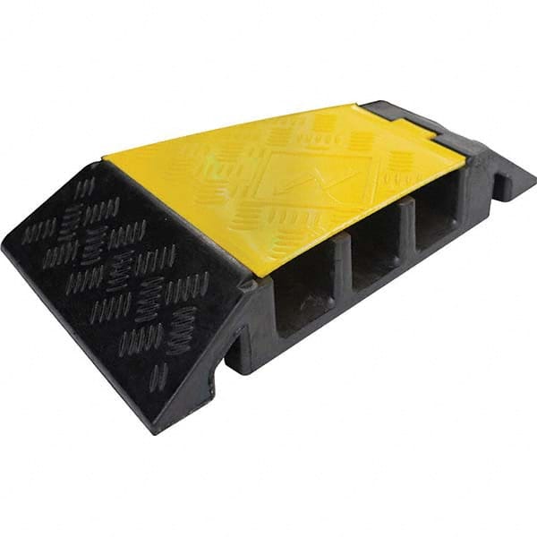 Powerhouse - On Floor Cable Covers Cover Material: Polyethylene Number of Channels: 3 - Makers Industrial Supply