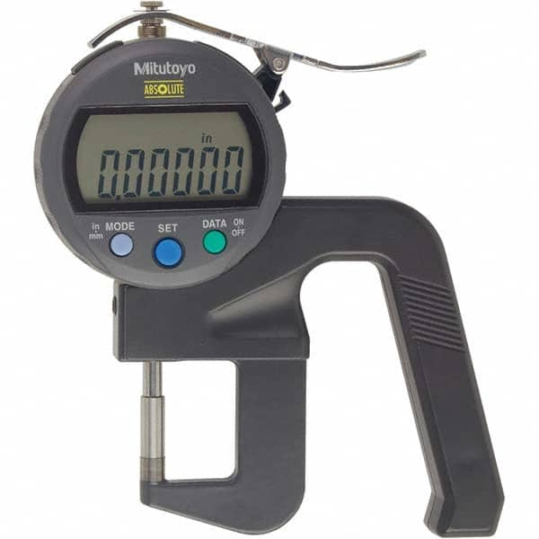 Mitutoyo - Electronic Thickness Gages Minimum Measurement (Decimal Inch): 0 Maximum Measurement (Decimal Inch): 0.4700 - Makers Industrial Supply