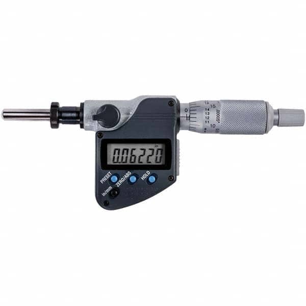 Mitutoyo - Electronic Micrometer Heads Minimum Measurement (Decimal Inch): 0 Maximum Measurement (Decimal Inch): 1 - Makers Industrial Supply