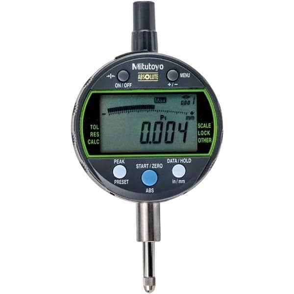 Mitutoyo - Electronic Drop Indicators Minimum Measurement (mm): 0.00 Maximum Measurement (mm): 12.7 - Makers Industrial Supply