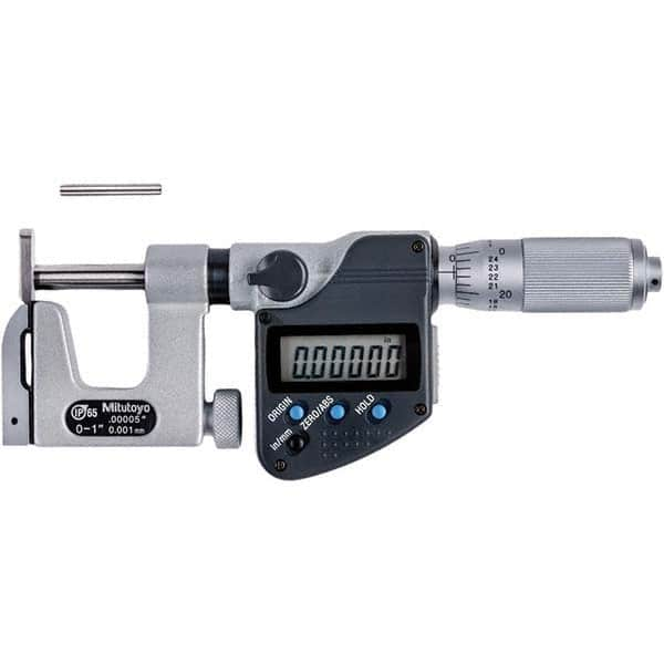 Mitutoyo - Electronic Outside Micrometers Type: Uni-Mike Minimum Measurement (Decimal Inch): 0.0000 - Makers Industrial Supply