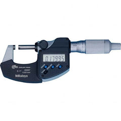 Mitutoyo - Electronic Outside Micrometers Type: Coolant-proof Minimum Measurement (Decimal Inch): 0.0000 - Makers Industrial Supply