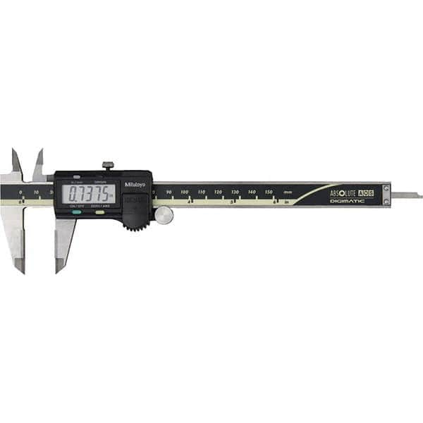 Mitutoyo - 0 to 6" Range, 0.0005" Resolution, Electronic Caliper - Makers Industrial Supply