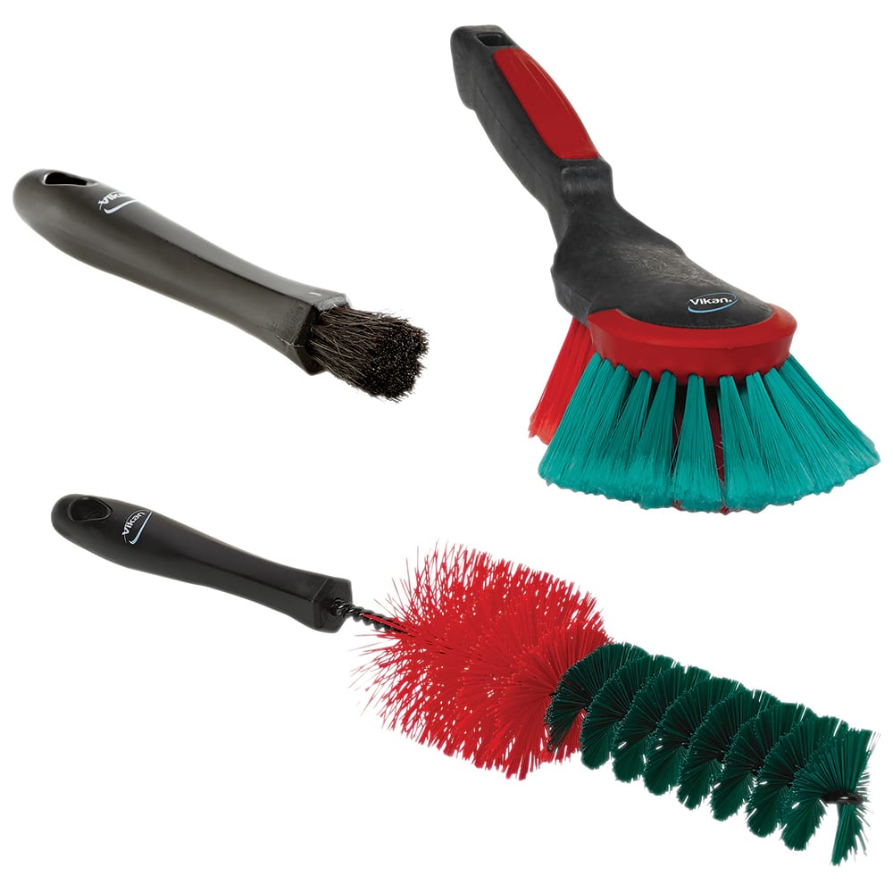 Automotive Cleaning & Polishing Tools; Tool Type: Brush Set; Applications: Vehicle Cleaning; Color: Red; Black; Green; Tool Type: Brush Set