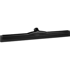 22.0″ Wide Blade, Straight Frame Floor Squeegee Foam Rubber Blade, Black, Polypropylene Holder