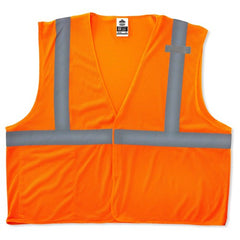 8210HL S/M Orange Econ Mesh Vest Type R Class 2 - Makers Industrial Supply