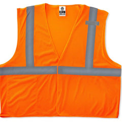 8210HL Econo Vest Orange 2X/3X Hook & Loop Glowear - Makers Industrial Supply