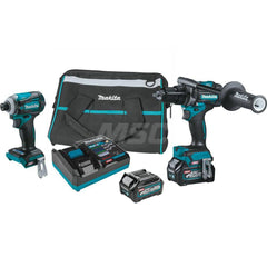 Cordless Tool Combination Kit: 40V, 2 Pc (1) 40V max XGT Brushless 1/2″Hammer Driver-Drill (GPH01Z), (1) 40V max XGT Brushless 4-Speed Impact Driver (GDT01Z), (2) 40V max XGT 2.5 Ah Battery (BL4025), (1) 40V max XGT Rapid Optimum Charger (DC40RA), (1) Too