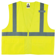 8220Z 4/5 XL Lime Standard Mesh Vest Type R Class 2 - Makers Industrial Supply