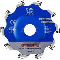 Indexable Grinding Wheels; Material: Aluminum; Material Application: Aluminum; Number of Inserts: 10; Finish/Coating: Carbide; Hole Diameter (Inch): 5/16; Series: ALUMASTER; Includes: One ALUMASTER High Speed Disc and 10 inserts