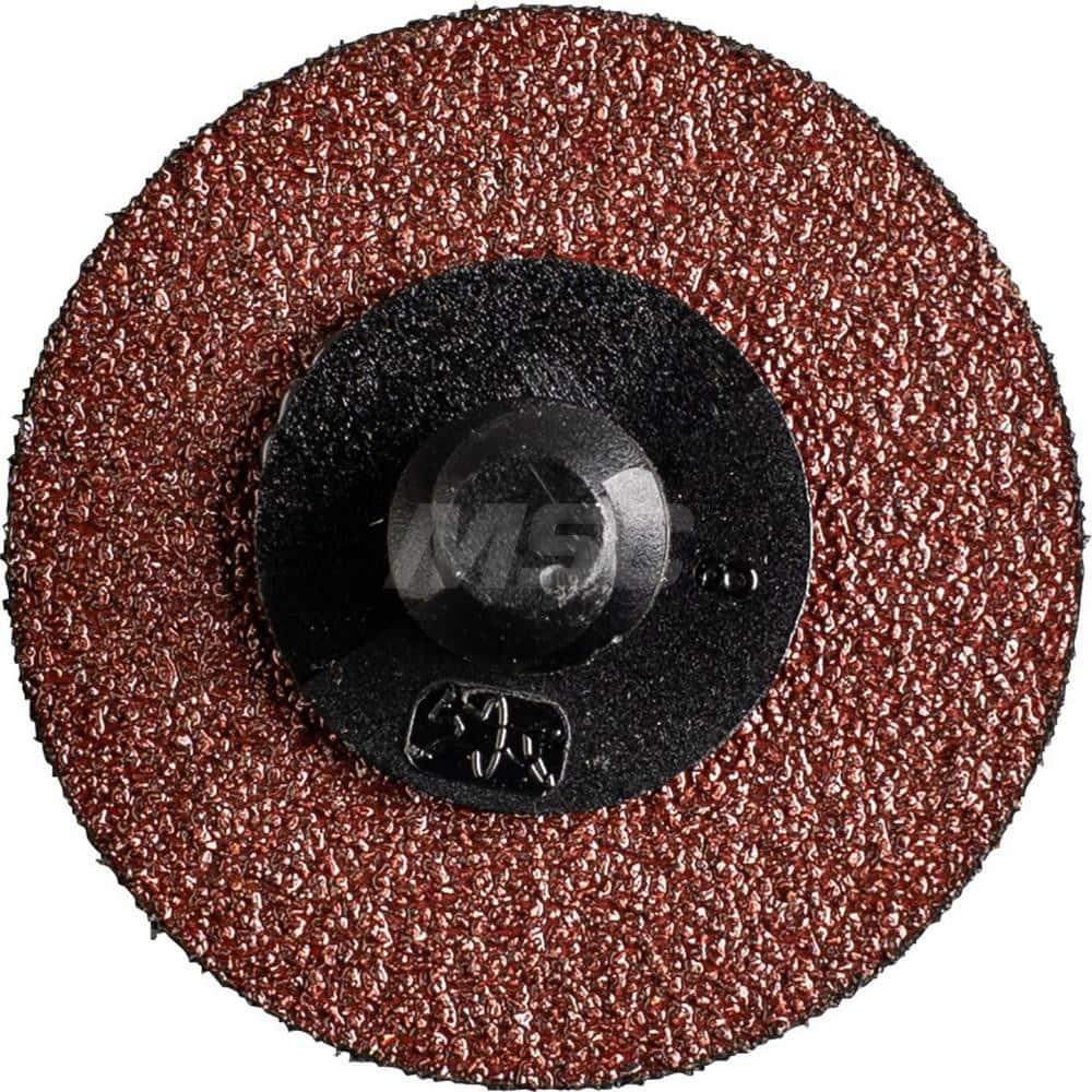 Quick-Change Disc: CDR, 1-1/2″ Disc Dia, 80 Grit, Aluminum Oxide, Coated Reddish Brown, Polyester Backed, 5,000 RPM