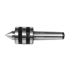 Live Center: Taper Shank, 2.283″ Head Length 450 lb Workpiece Weight, 4,500 Max RPM, Standard Point