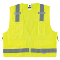 8250Z S/M Lime Surveyors Vest Type R Class 2 - Makers Industrial Supply