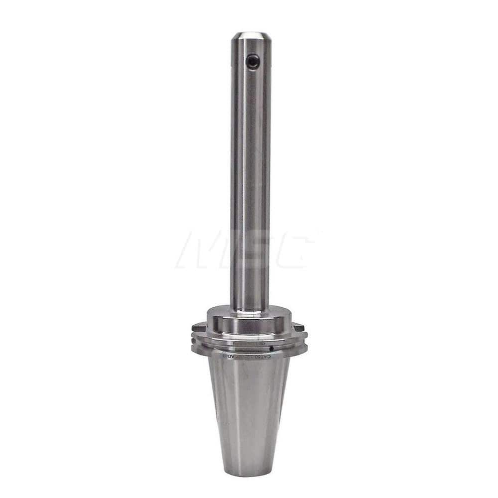 End Mill Holder: CAT50, 1/2″ Hole 10″ Projection, 1.38″ Nose Dia, Through Coolant