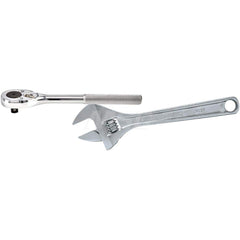 Ratchet: 1/2″ Drive, Pear Head 10-1/2″ OAL, 45 Gear Teeth, Chrome Finish