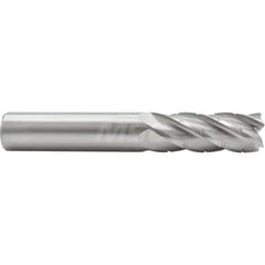 Square End Mill: 3/4'' Dia, 2-1/4'' LOC, 3/4'' Shank Dia, 5'' OAL, 5 Flutes, Solid Carbide Single End, Uncoated, Upcut Flute, 37 ° Helix, Centercutting, RH Cut, RH Flute, Series 1502