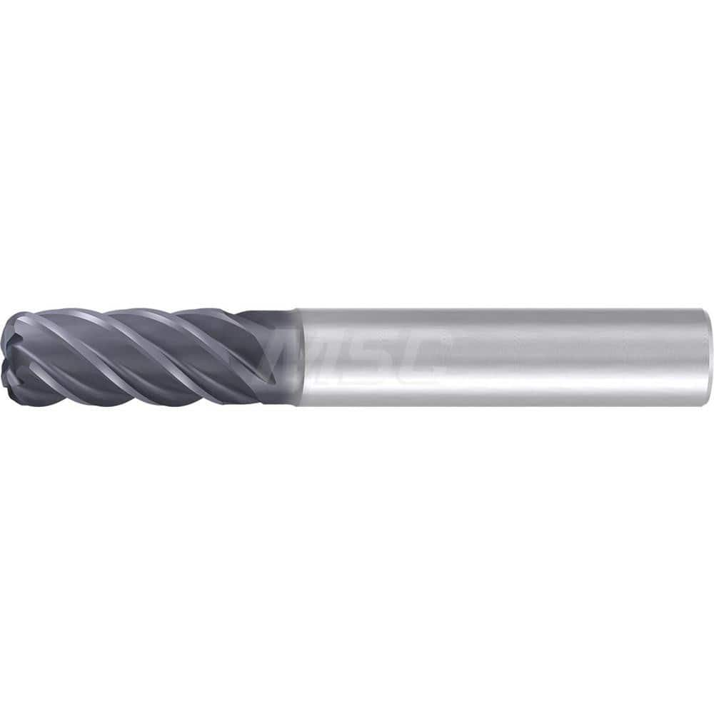 3/4″ Diam 5-Flute 35/38° Solid Carbide 0.09″ Corner Radius Roughing & Finishing End Mill AlCr Finish, 1-1/2″ LOC, 4″ OAL, 3/4″ Shank Diam, Centercutting, Standard Length