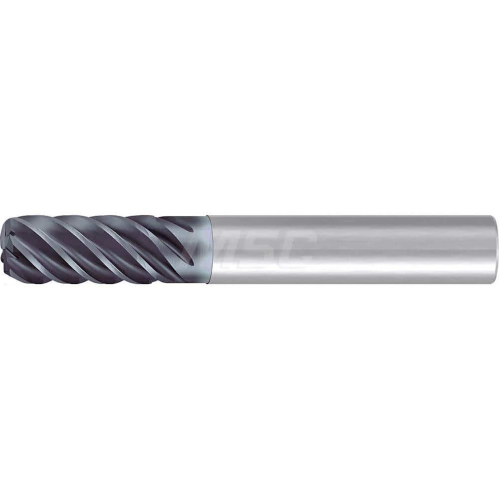 1/2″ Diam 6-Flute 35/38° Solid Carbide 0.015″ Corner Radius Roughing & Finishing End Mill AlCr Finish, 1-1/4″ LOC, 3-1/4″ OAL, 1/2″ Shank Diam, Centercutting, Standard Length