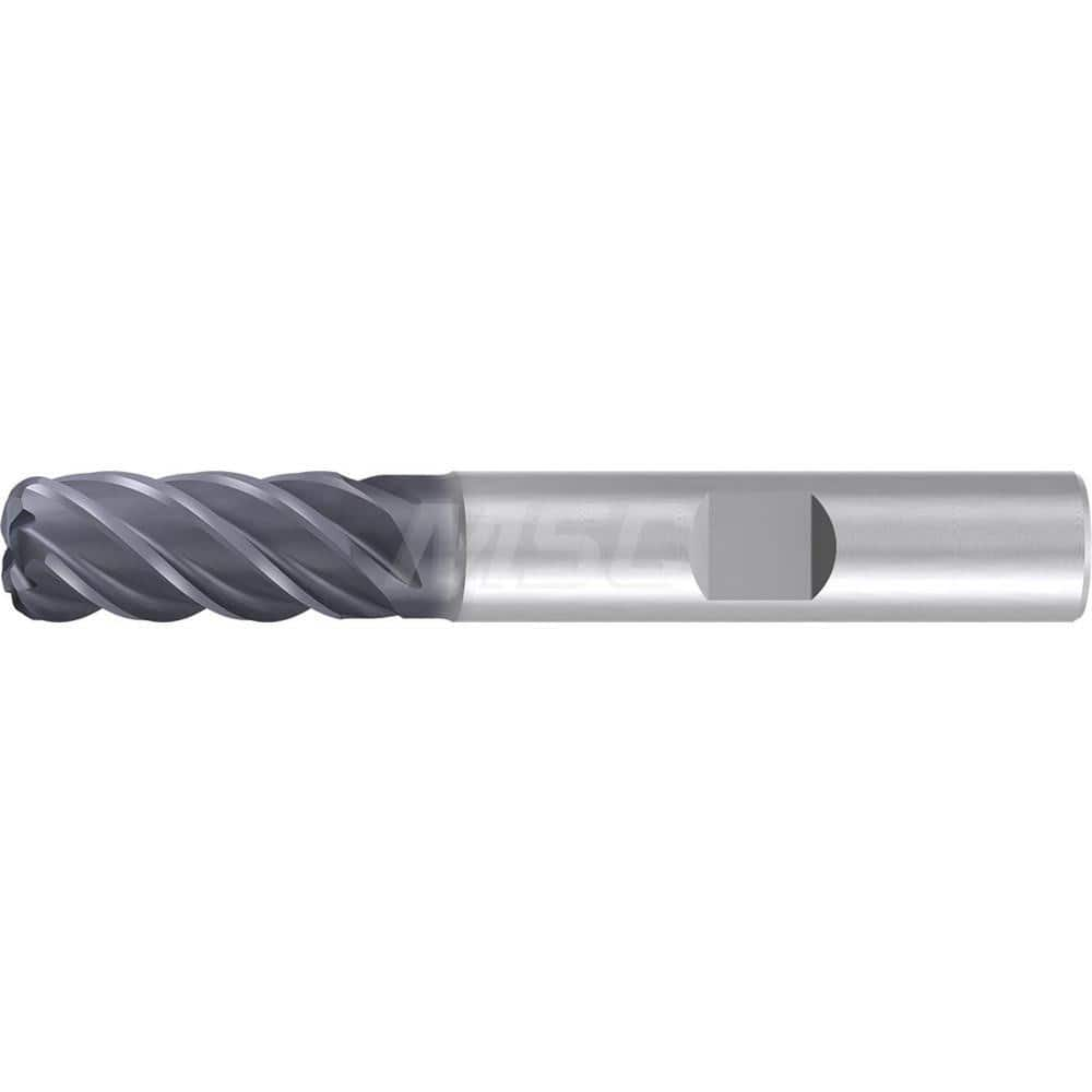 3/4″ Diam 5-Flute 35/38° Solid Carbide 0.06″ Corner Radius Roughing & Finishing End Mill AlCr Finish, 1-1/2″ LOC, 4″ OAL, 3/4″ Shank Diam, Centercutting, Standard Length