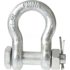 Shackle: Bolt Nut & Cotter Pin Galvanized Steel, 1/2″ Pin Dia