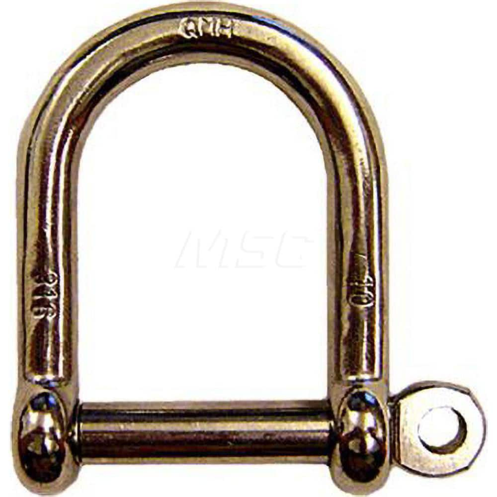 Shackle: Screw Pin Stainless Steel, 3/16″ Pin Dia