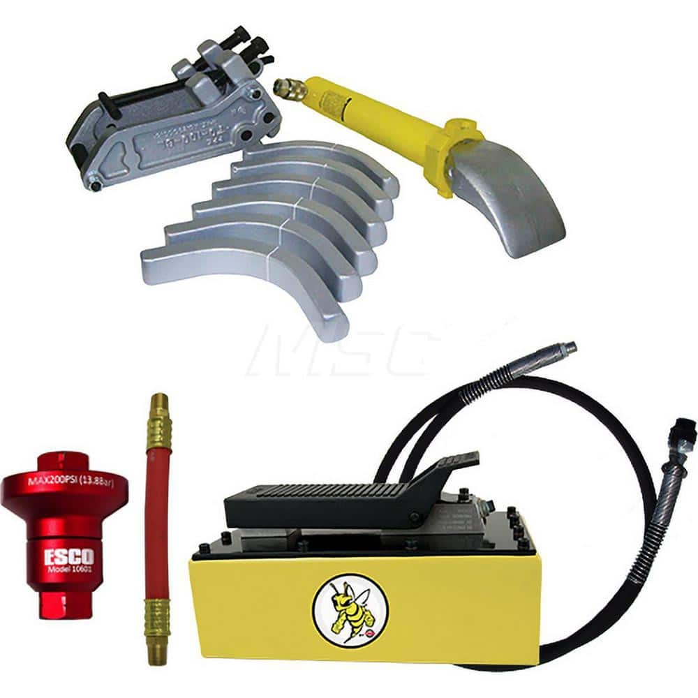 Tire Changers & Balancers; Type: Tire Bead Breaker; Rim Size: 25 - 51; Includes: Coupler; 5 qt Hydraulic Pump; Hose; Air Reducer w/6″ Whip Hose; Bead Breaker; Cylinder Stroke Length (Inch): 10