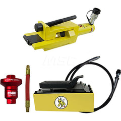 Tire Changers & Balancers; Type: Tire Bead Breaker; Includes: Coupler; 5 qt Hydraulic Pump; Hose; Air Reducer w/6″ Whip Hose; Bead Breaker; Cylinder Stroke Length (Inch): 2