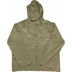 Louisiana Professional Wear - Rain & Chemical Wear; Garment Style: Rain Jacket ; Garment Type: Chemical Resistant; Flame Resistant; Waterproof; Rain ; Material: Neoprene/Nylon ; Size: 4X-Large ; Color: Olive Dab Green ; Certification Type: ASTM D6413; AS - Exact Industrial Supply