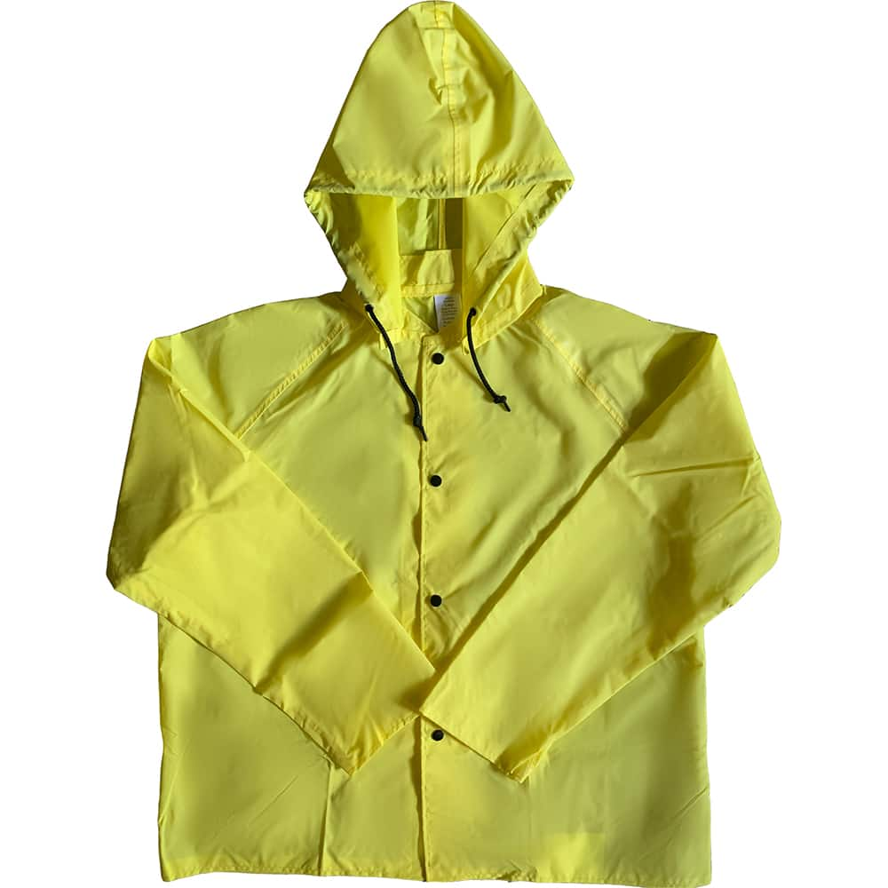 Louisiana Professional Wear - Rain & Chemical Wear; Garment Style: Rain Jacket ; Garment Type: Flame Resistant; Waterproof; Rain ; Material: Nylon/Polyurethane ; Size: Small ; Color: Lemon Yellow ; Certification Type: ASTM D6413 - Exact Industrial Supply