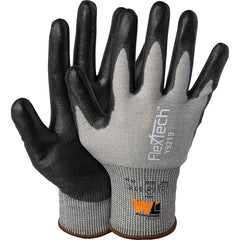 Wells Lamont - Cut & Puncture Resistant Gloves; Type: Cut Resistant ; ANSI/ISEA Cut Resistance Level: A9 ; Coated Area: Palm ; Material Type: HPPE/Nylon/Glass ; Coating Material: Polyurethane ; Men's Size: Small - Exact Industrial Supply